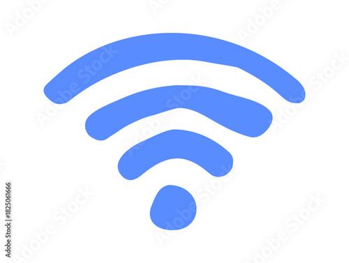 wifi doodle icon. Vector doodle illustration icon isolated on white bg