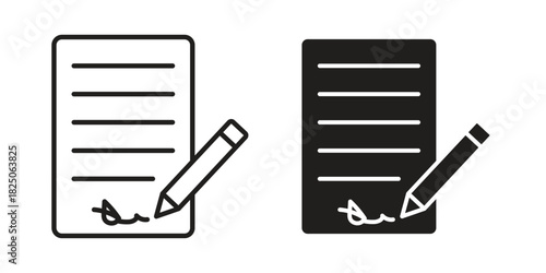 Agreement icons. High-quality vector designs