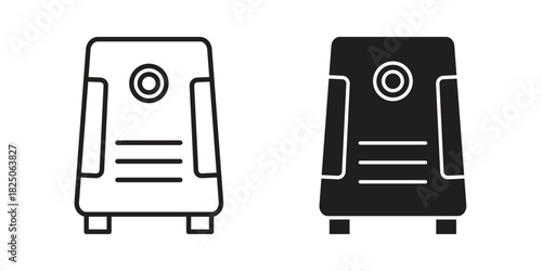 Air purifier icons. High-quality vector designs