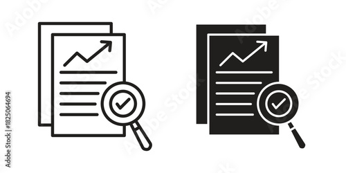 Auditors icons. High-quality vector designs