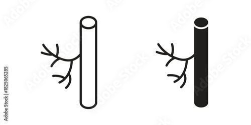Blood vessel icons. High-quality vector designs