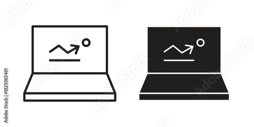 Bounce rate icons. High-quality vector designs