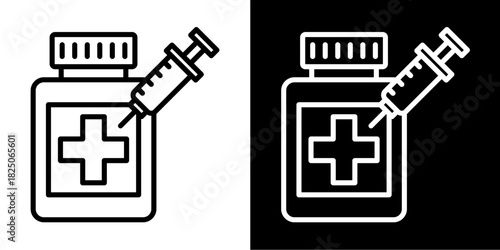 Injection  Icon Set White Mix Style Collection