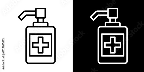 Liquid Soap  Icon Set White Mix Style Collection