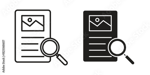 Content icons. High-quality vector designs