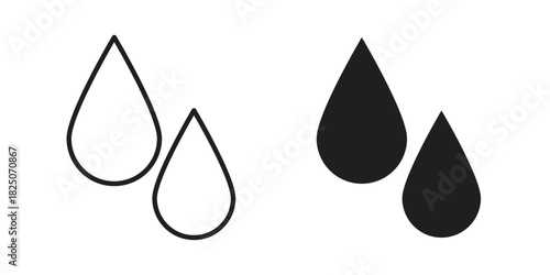 Drop icons. High-quality vector designs
