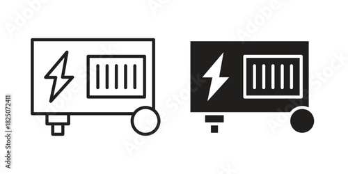 Generator icons. High-quality vector designs