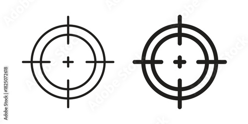 Gun target icons. High-quality vector designs