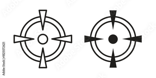 Gun target icons. High-quality vector designs