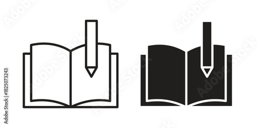 Homework icons. High-quality vector designs