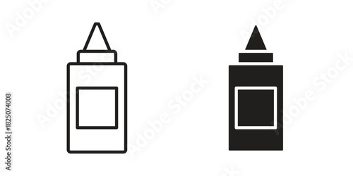 Glue icons. High-quality vector designs