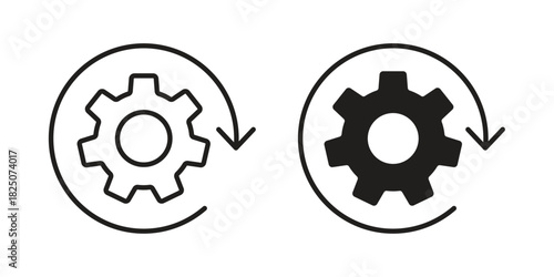 Implementation icons. High-quality vector designs