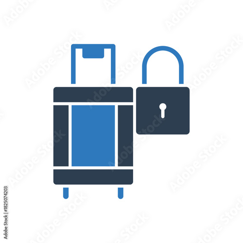 Luggage Security Lock Icon