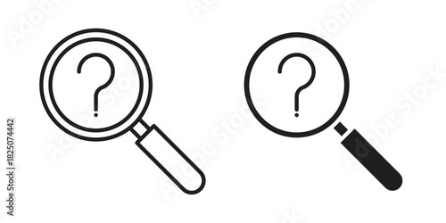 Investigation icons. High-quality vector designs