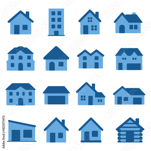 Home Sweet Home: A vibrant collection of houses and building, each uniquely designed, represent the diversity and beauty of residential architecture, from classic cottages to modern apartments.