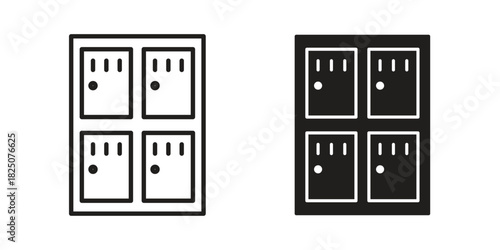 Lockers icons. High-quality vector designs