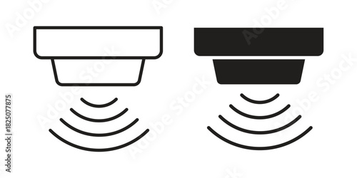 Motion sensor icons. High-quality vector designs