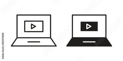 Online course icons. High-quality vector designs