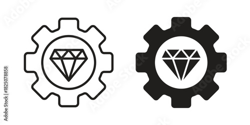 Operational excellence icons. High-quality vector designs