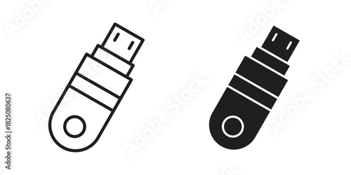 Pendrive icons. High-quality vector designs