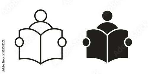 Reading icons. High-quality vector designs