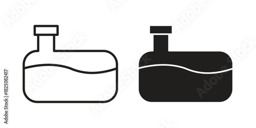 Sewerage tank icons. High-quality vector designs