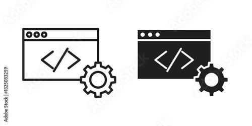 Software icons. High-quality vector designs