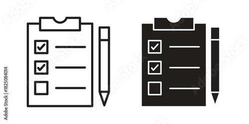 Survey icons. High-quality vector designs