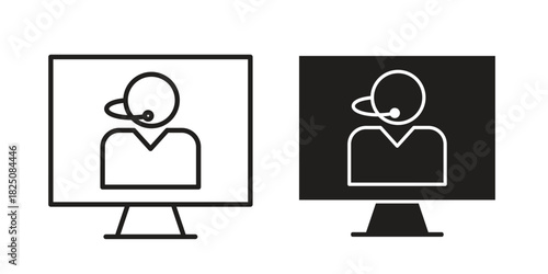 Tech support icons. High-quality vector designs