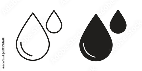 Tear drop icons. High-quality vector designs