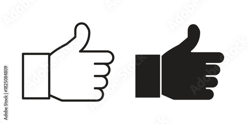Thumb up icons. High-quality vector designs