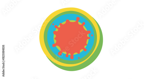 Bright Neon Maze Pattern