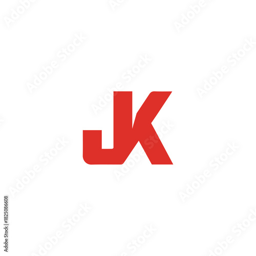 Logo Letter JK Simple Minimalist