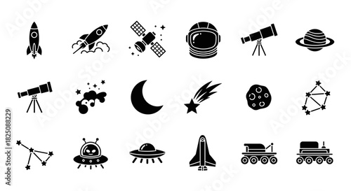 Space and Astronomy Icon Collection