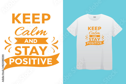 Stay Positive, Work Hard -Humorous and Playful Quote Vector – Hand Drawn Brush Text Typography Design