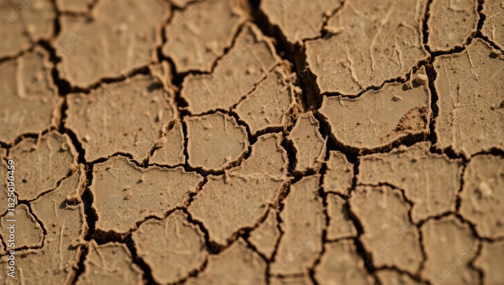 Fototapeta premium Is your skin feeling like this cracked earth? let's talk about hydration and skincare routines today!