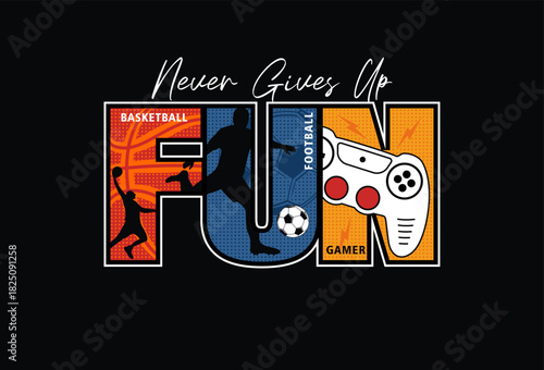 Game Console Illustration typography for t shirt, etc
