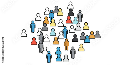 crowd diversity diverse people gathering together symbolizing unity equity and inclusion reflecting social connections and collaborative teamwork