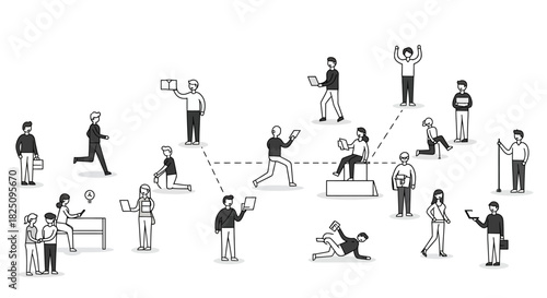 diverse community connection people networking with technology illustrating collaboration communication in modern society perfect for tech blog