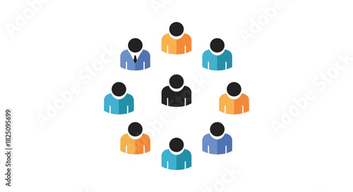 diverse team circle meeting collaborative group unity diverse background professionals in discussion fostering teamwork inclusivity  shared goals