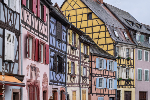 Bunte Fachwerkhausfassaden, Colmar