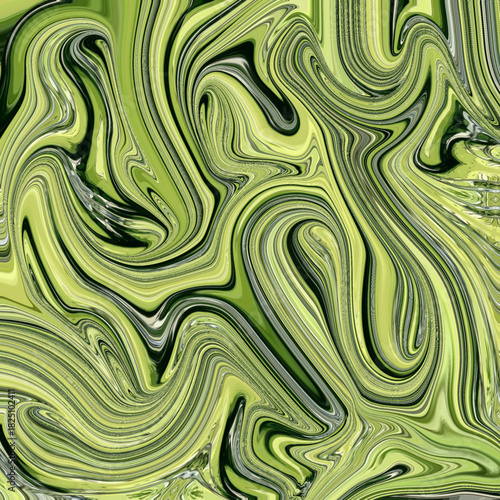 Soft fluid swirls in light green and olive tones forming flowing abstract, texture, pattern, organic, swirl artwork with gentle motion and smooth color transitions.
