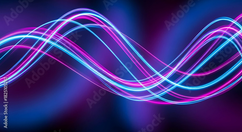 Abstract neon drift wave 89175804 1