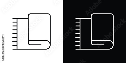 blanket icon symbol, Set of line icons pack