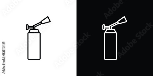 Blowtorch icon symbol, Set of line icons pack