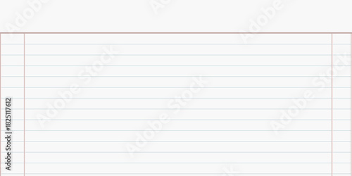 Notebook paper background. Lined notebook paper. crumpled paper background