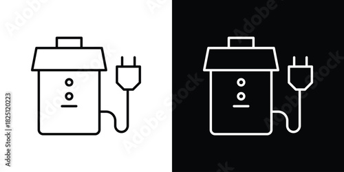 Garbage disposal icon symbol, Set of line icons pack