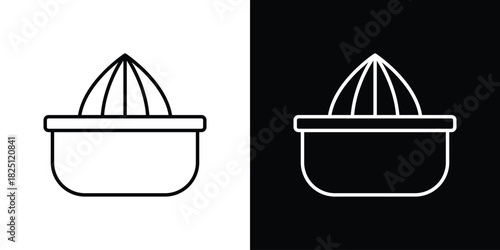 Hand Juicer icon symbol, Set of line icons pack