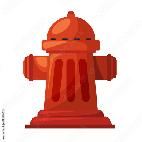 Hydrant fire icon vector, clip art fire hydrant, fire hydrant clip art, flat design illustration, isolated on white background