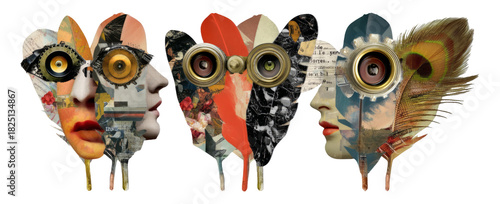 Wallpaper Mural Surreal Mechanical Feather Observatory with Transparent Isolated Industrial Theme Torontodigital.ca